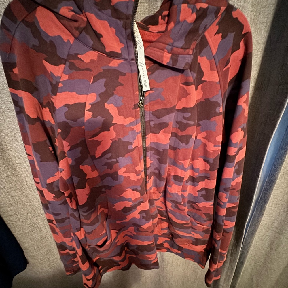 Lululemon Athletica Camo Hoodie - Red and Purple